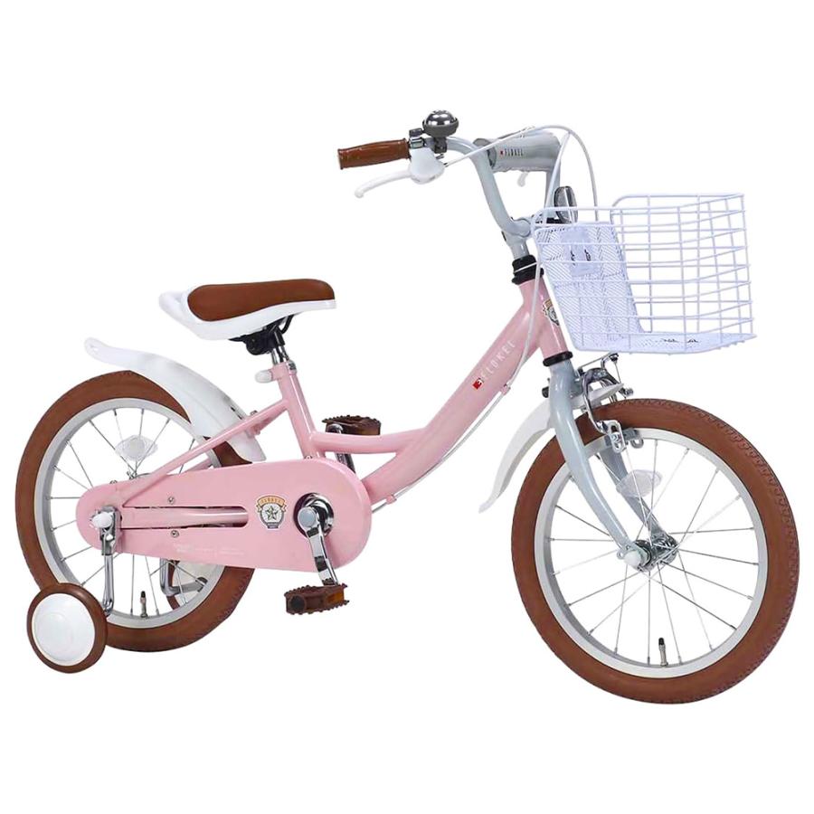 【送料込み】bikke m 幼児用自転車 ピンク 補助輪付き 16インチ 幼児用自転車 16インチ かご・補助輪付き MD-16 【直送品】 返品