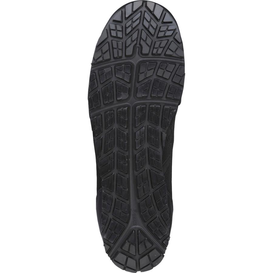 アシックス ウィンジョブ CP201 ブラック×ブラック 【直送品】 返品