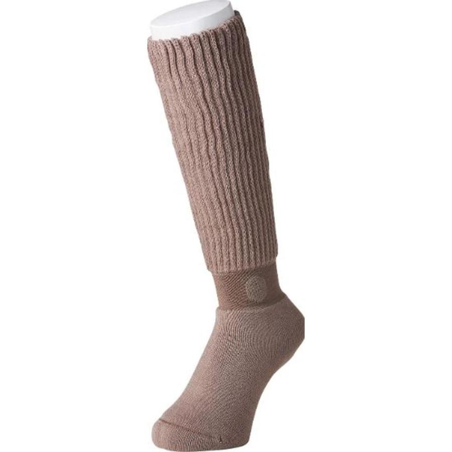 岡本 靴下サプリ まるでこたつソックス モカブラウン 23-25cm : サン
