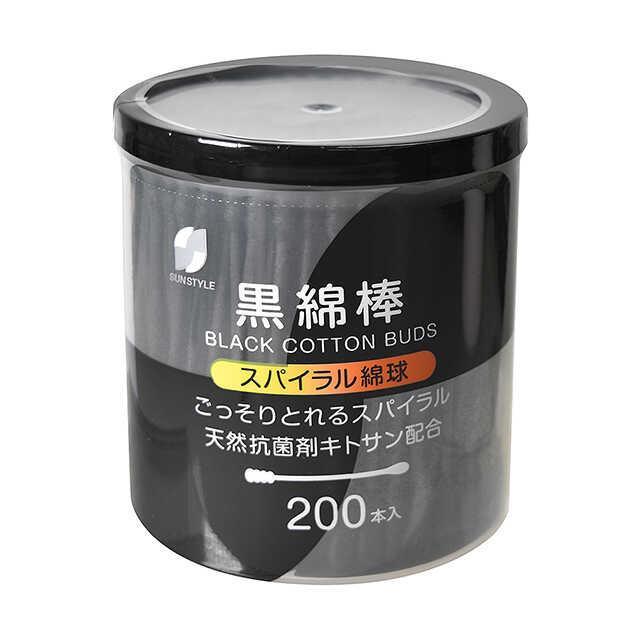 シーズワン スパイラル黒綿棒 200本   【6個セット】 の商品画像