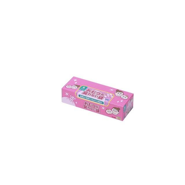 クリロン化成 おむつが臭わない袋BOS（ボス） ベビー用 箱型 Sサイズ ピンク色 200枚｜sundrugec