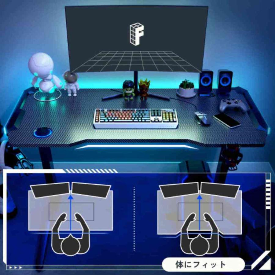ゲーミングデスク　自動昇降付き　FlexiSpot GT2D-JA ポイント10倍】電動昇降式 ゲーミング デスク GT2-JA 【直送品】 返品