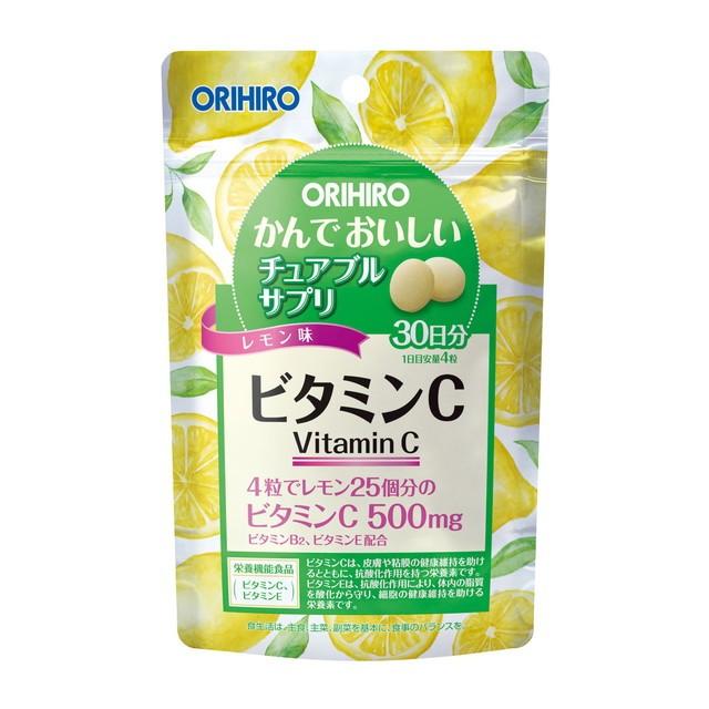 ◆オリヒロ かんでおいしいチュアブルサプリ ビタミンC 120粒｜sundrugec
