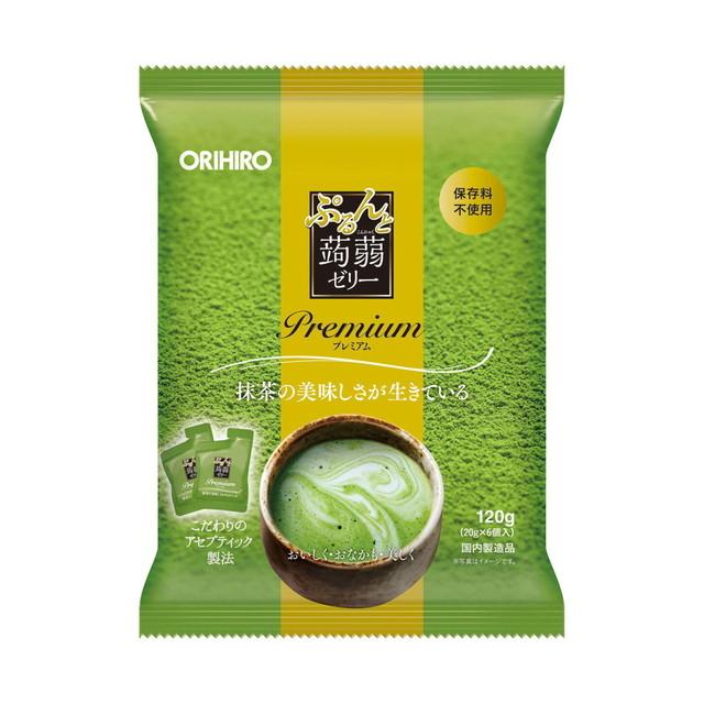 一部予約販売 オリヒロ ぷるんと蒟蒻ゼリープレミアム 抹茶 gx6個 3個セット