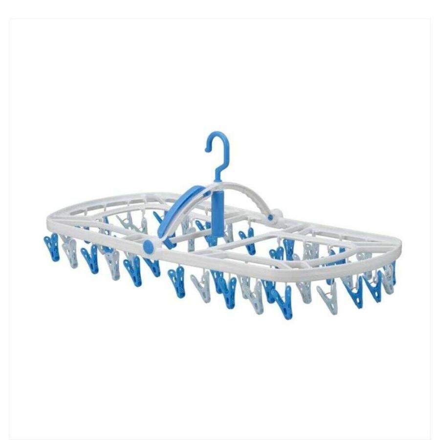 シービージャパン まとめ干しうちそとハンガー44P ブルー : サン