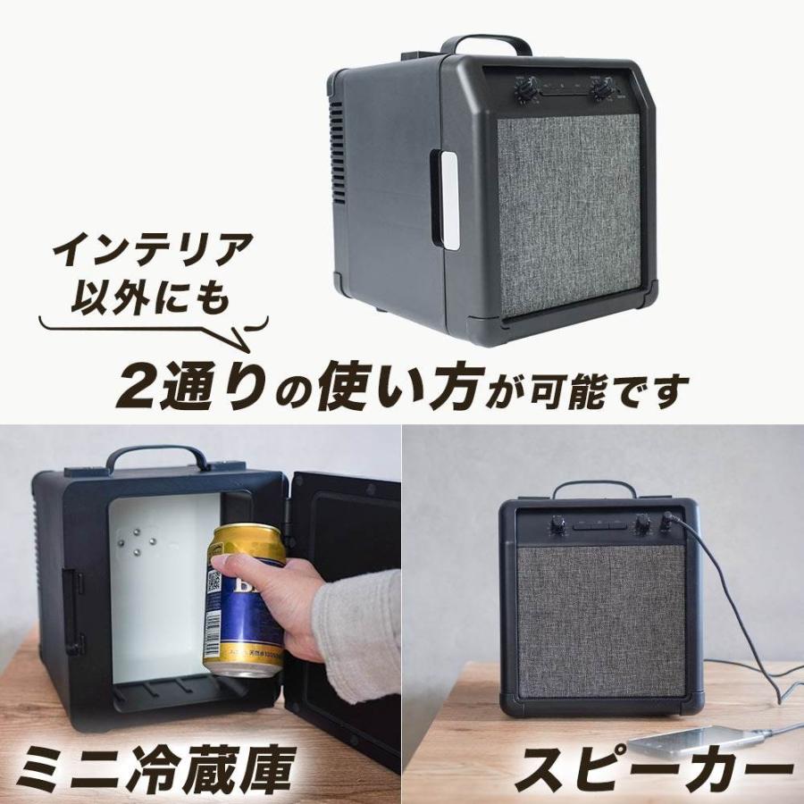 スピーカー内蔵ギターアンプ型冷蔵庫 SMRWSPHBK 【直送品】 返品