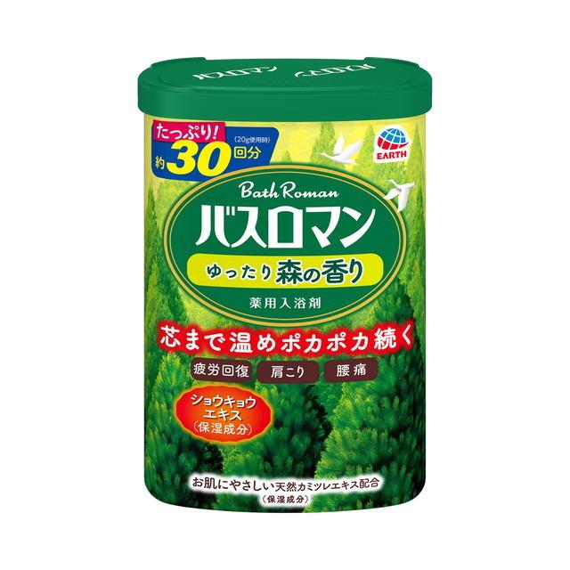 【医薬部外品】アース製薬 バスロマン ゆったり森の香り 600g｜sundrugec