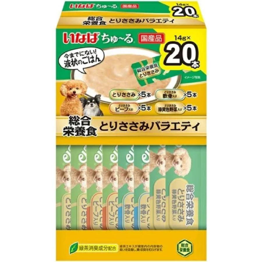 ちゅーる総合栄養食（BOX）とりささみバラエティ 14g×20P : サン