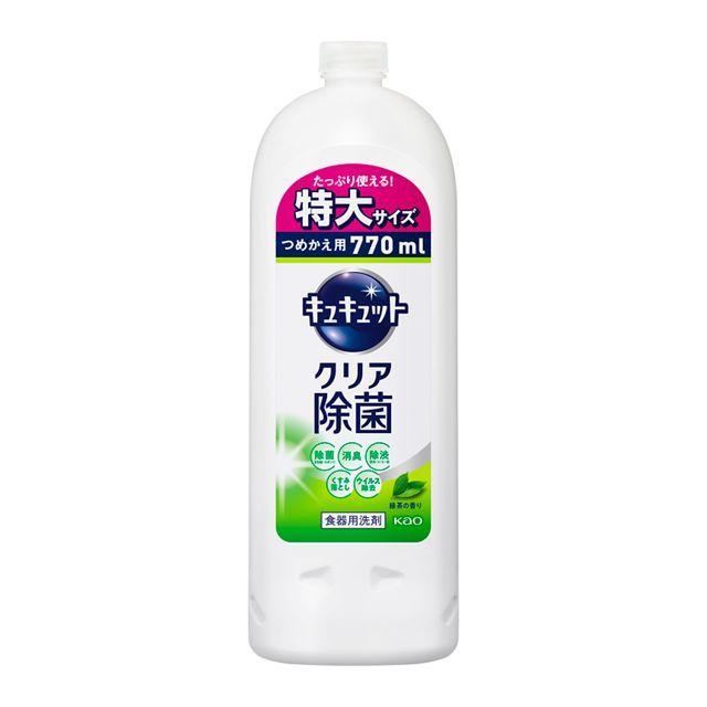 花王 キュキュット クリア除菌 緑茶 詰め替え用 770ml サンドラッグe Shop 通販 Paypayモール