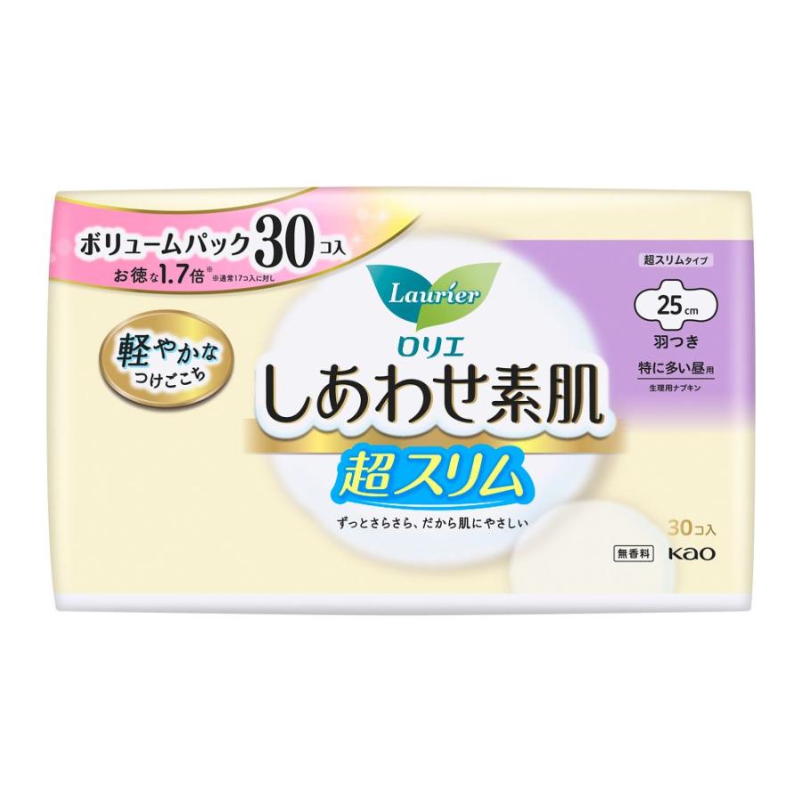 花王 ロリエ しあわせ素肌 ボリュームパック 通気超スリム 特に多い昼