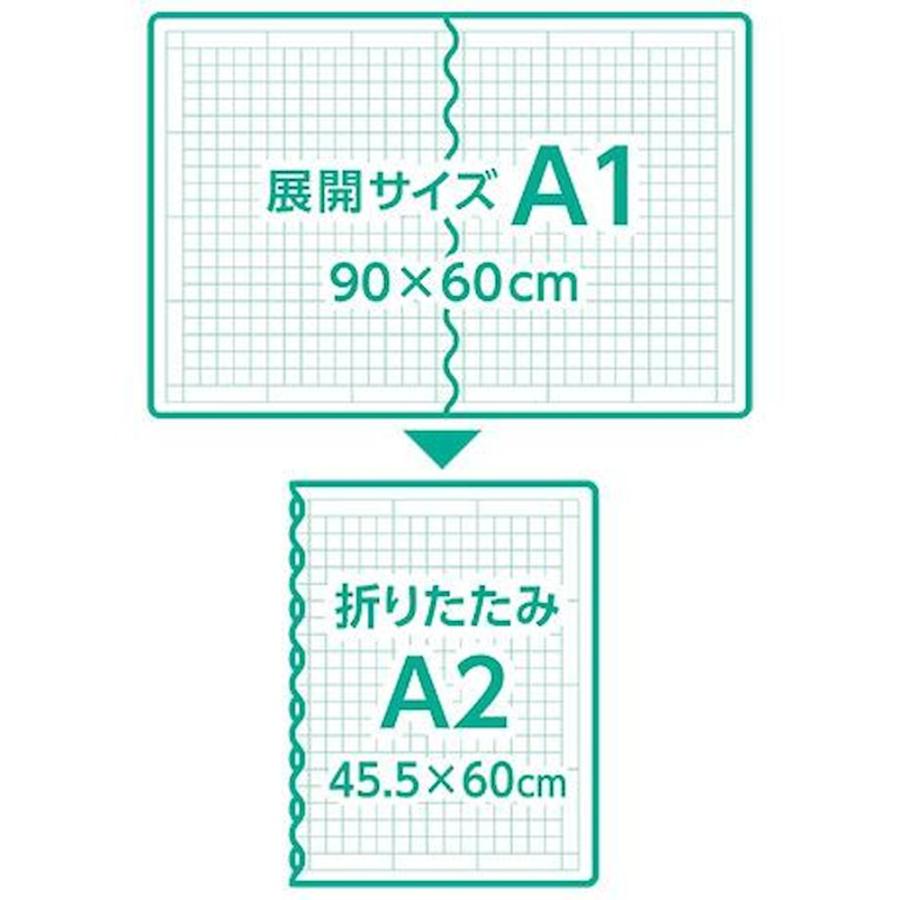 クロバー カッティングマットe A1 折りたたみ 57-859 【直送品】 返品・キャンセル・他商品と同時購入は不可_6