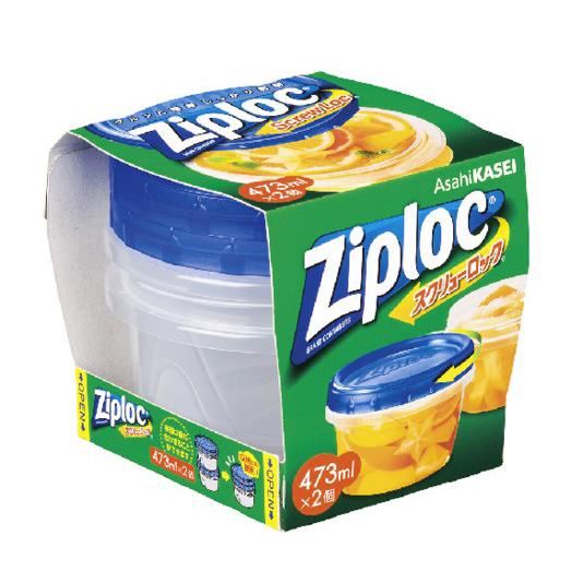 注目ブランドのギフト ジップロック スクリューロック 473ml 2個入