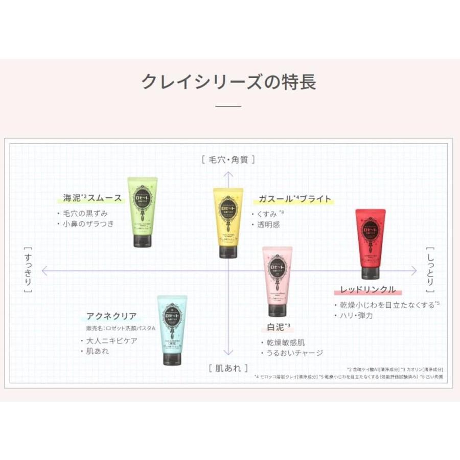 ROSETTE（ロゼット） 洗顔パスタ 白泥 120g : サンドラッグe-shop