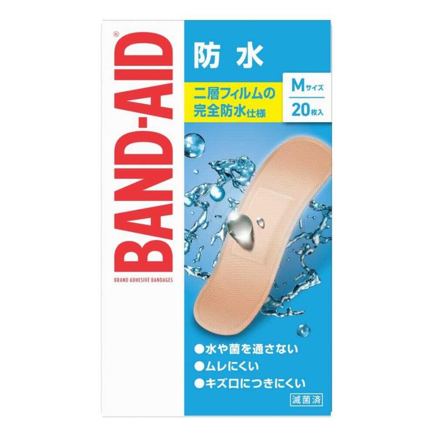 一般医療機器】バンドエイド 防水 Mサイズ 20枚 : サンドラッグe-shop