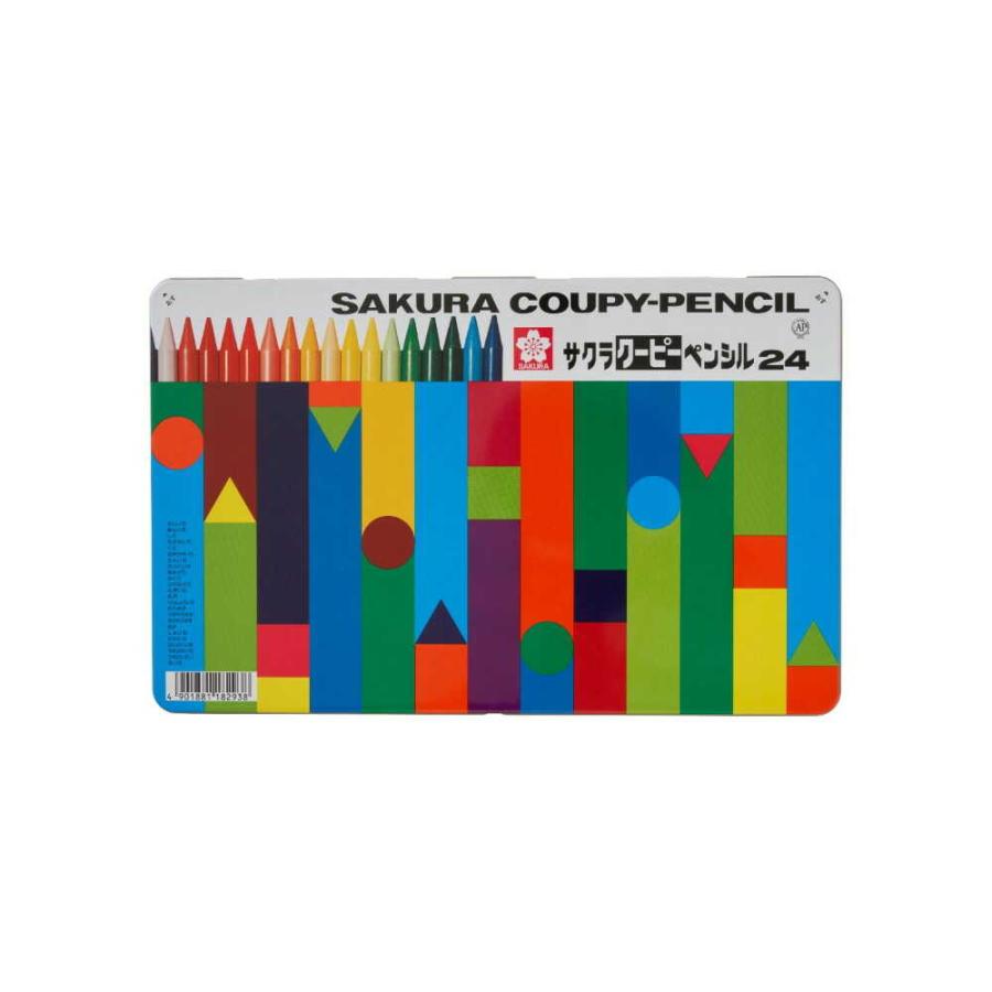 サクラクレパス クーピーペンシル24色（缶入） 1個入 : サンドラッグe