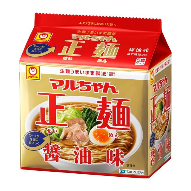 ◆マルちゃん 正麺 醤油味 5食入【6個セット】｜sundrugec