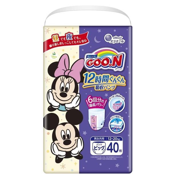 ポイント10倍】大王製紙 グーン 12時間ぐんぐん吸収パンツ BIG 40枚