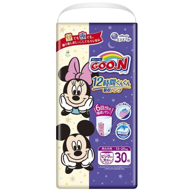 【ポイント10倍】大王製紙 グーン 12時間ぐんぐん吸収パンツ BIGより大きい 30枚   【3個セット】（Yahoo!・サンドラッグe-shop）