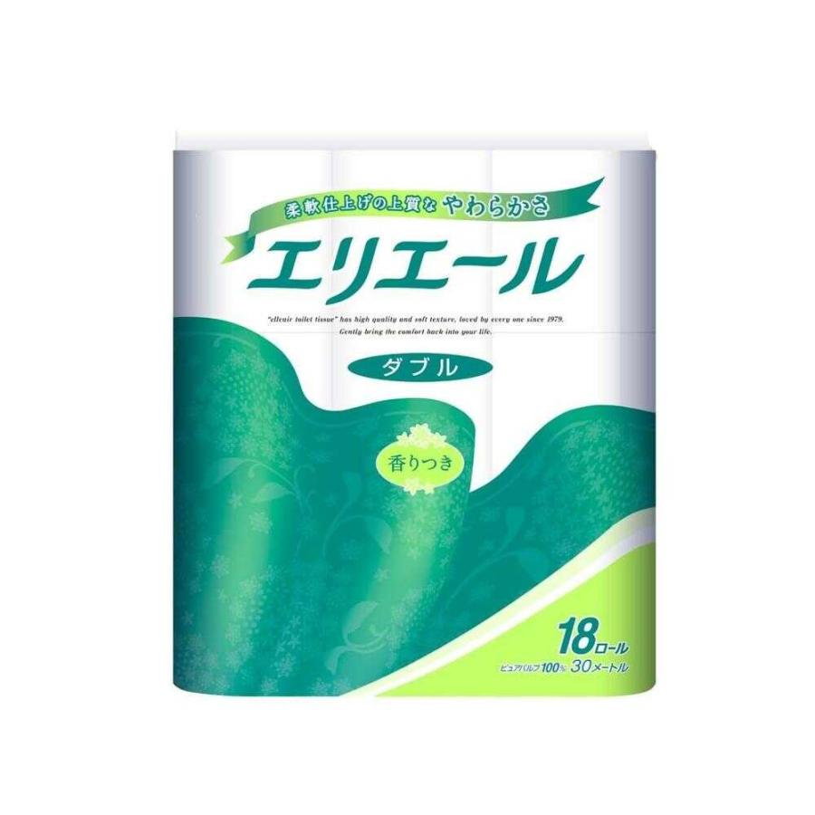 大王製紙 エリエールトイレットティシュー 30M ダブル 18ロール   【4個セット】（Yahoo!・サンドラッグe-shop）