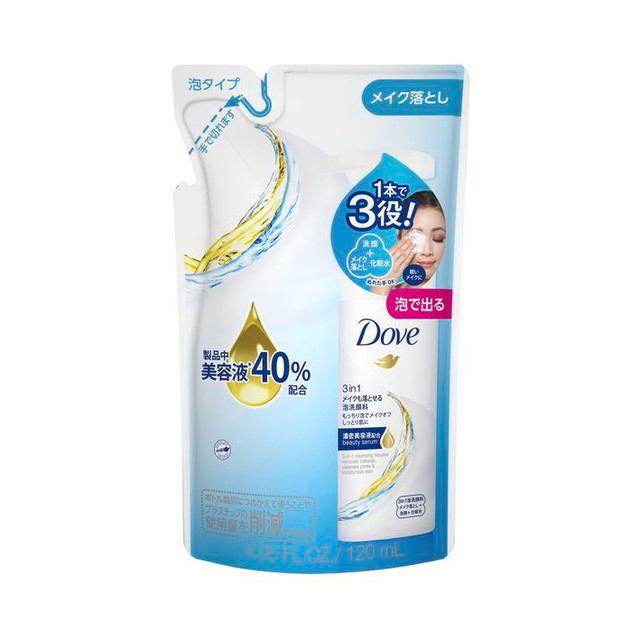 Dove ユニリーバ ダヴ 3in1 メイクも落とせる泡洗顔料 詰め替え 120ml