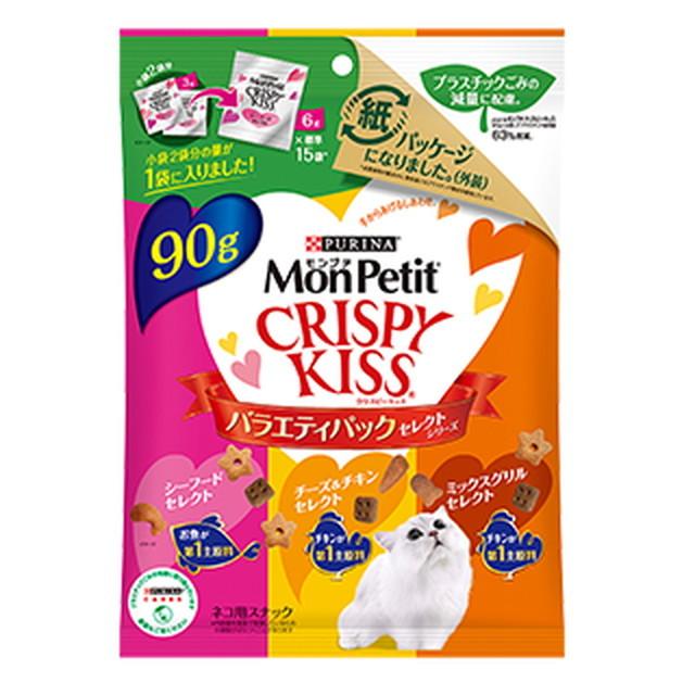 入荷予定 モンプチ クリスピーキッス バラエティパック セレクトシリーズ 6g×15袋入り360円 入荷予定 モンプチ クリスピーキッス バラエティパック セレクトシリーズ 6g×15袋入り360円