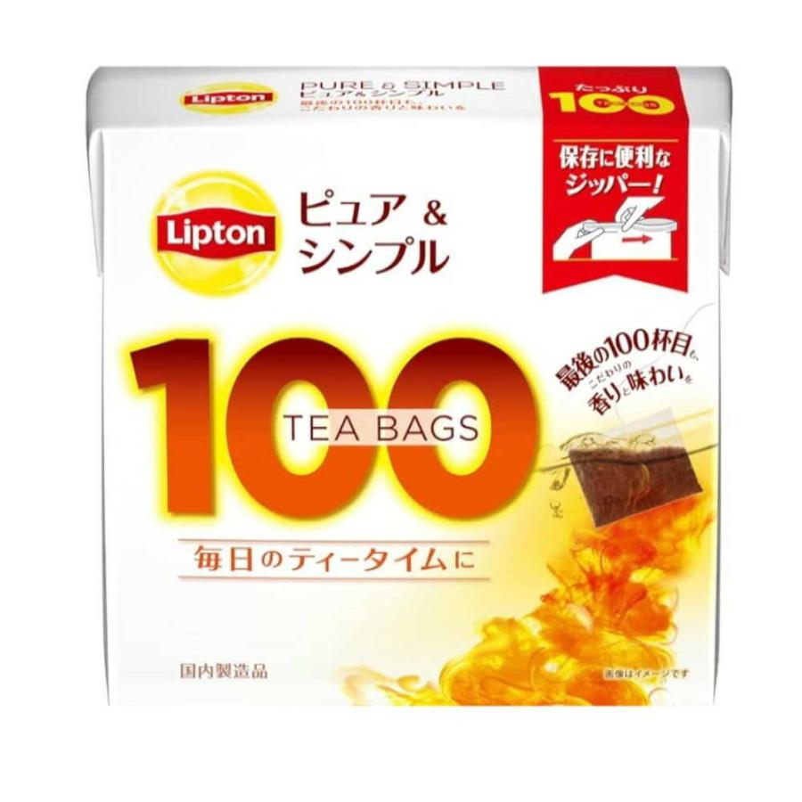 ◇リプトン ピュア＆シンプルティー（新） 100P【6個セット】 : サン
