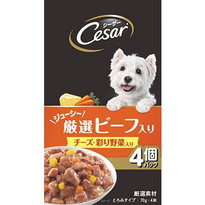 CPM10 シーザー ジューシー厳選ビーフ入り チーズ・彩り野菜入り 70g×4