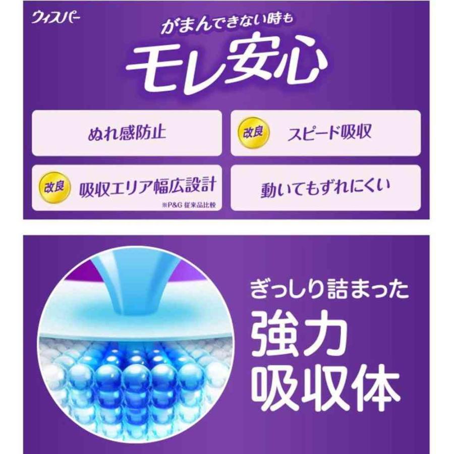 軽失禁パッド】ウィスパー うすさら安心 安心の中量用 80cc 30枚