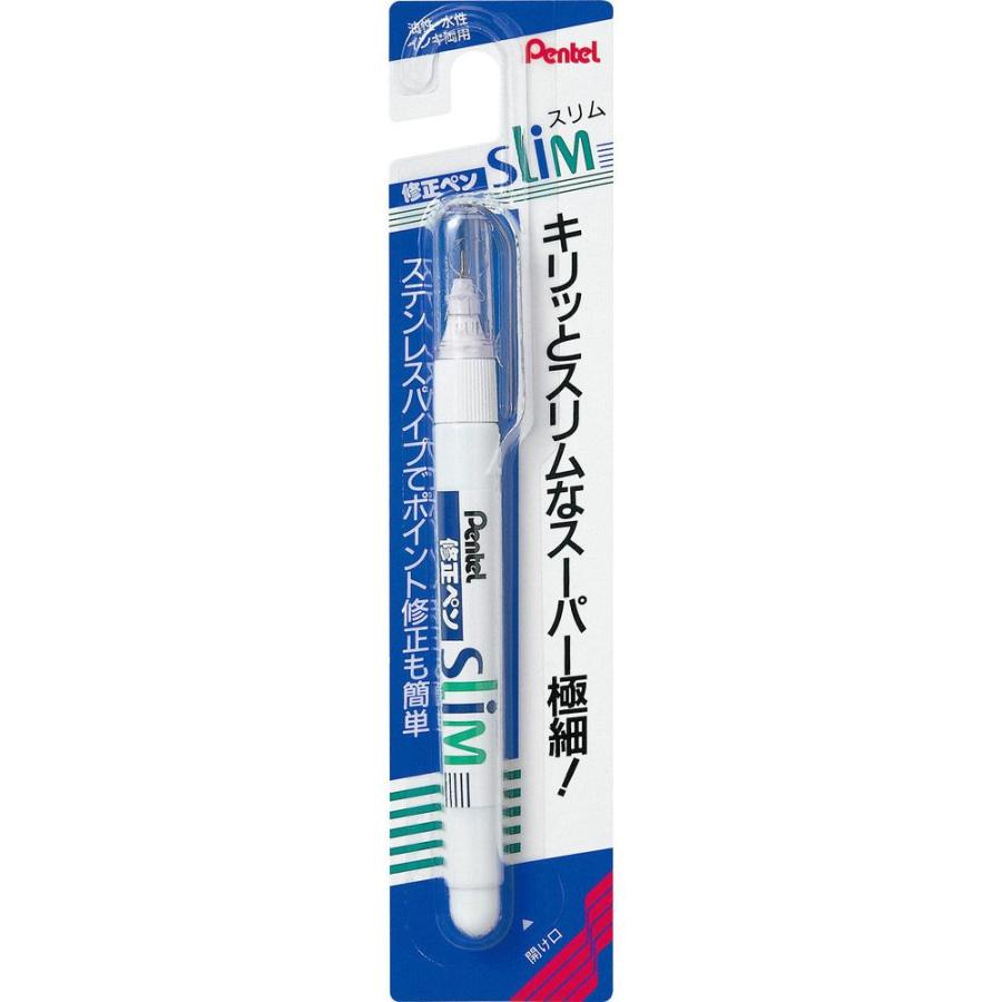 ぺんてる 修正ペン スリム 極細ステンレスパイプ XZL7F1C 1本 : サン
