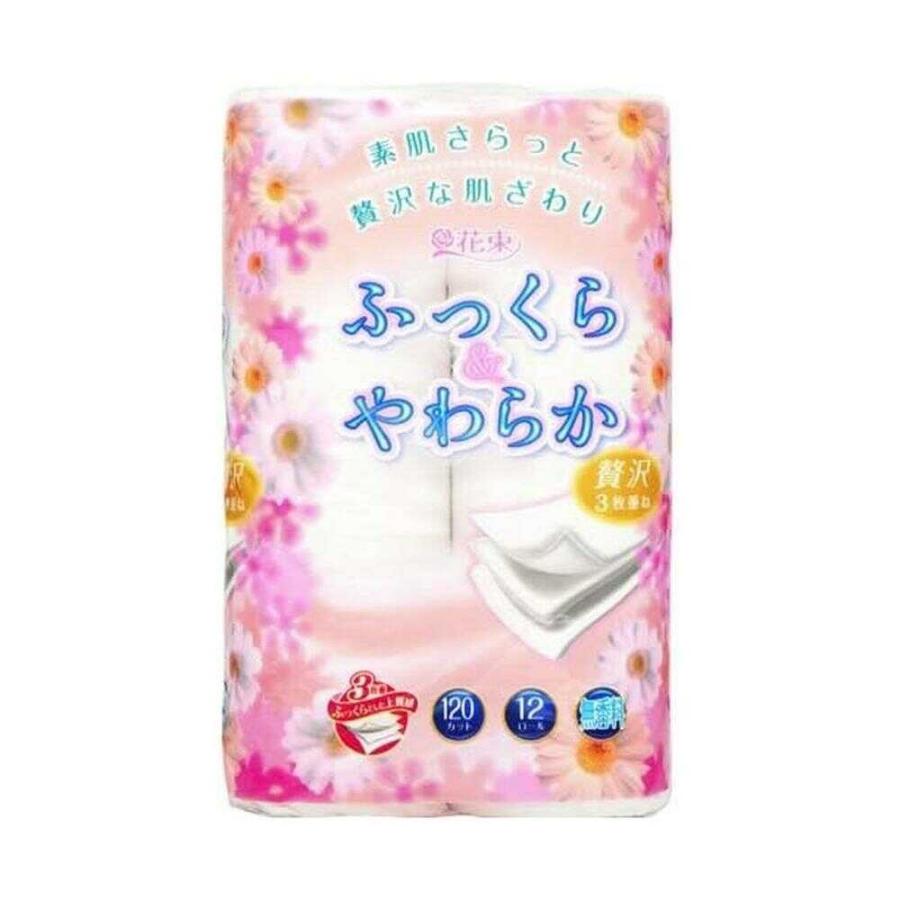 丸富製紙 ふっくら＆やわらか トリプル 12ロール   【8個セット】（Yahoo!・サンドラッグe-shop）