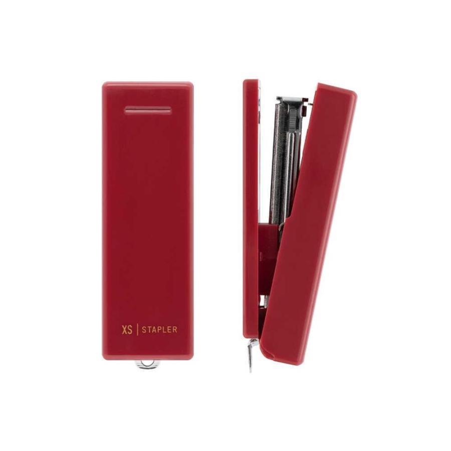 ミドリ XS コンパクトホッチキス えんじ 1個入り : サンドラッグe-shop