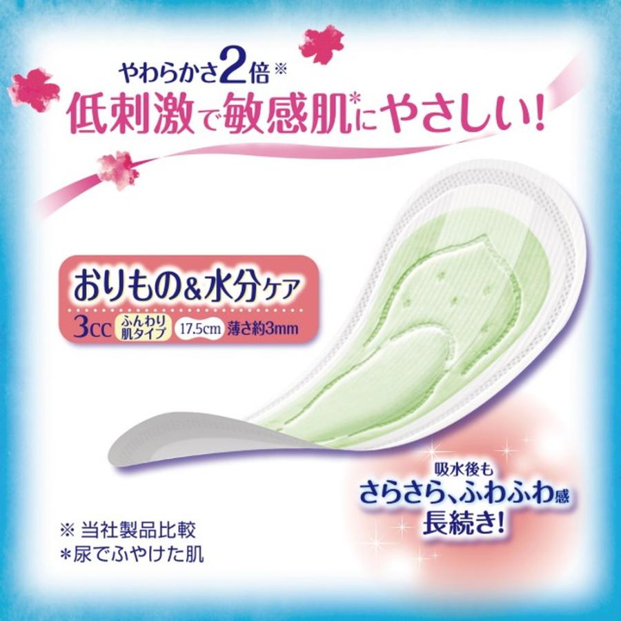 チャームナップ 吸水さらフィ ふんわり肌 羽なし 34枚 3cc : サン