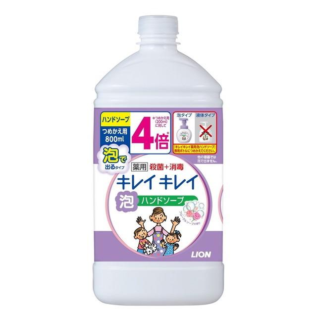 【医薬部外品】ライオン キレイキレイ 泡ハンドソープ 詰替 フローラルソープ 800ml【3個セット】 の商品画像