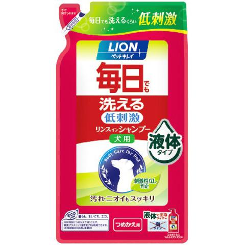 ペットキレイ 毎日でも洗える リンスインシャンプー 犬用 つめかえ用 400ML｜sundrugec