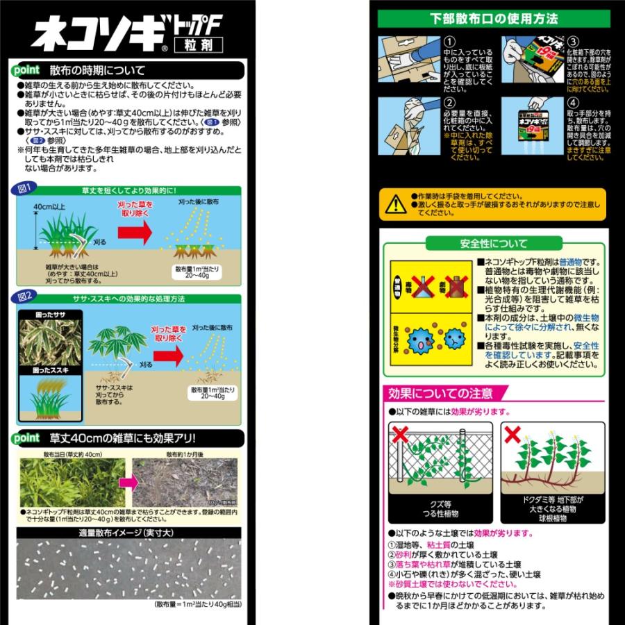 農薬】レインボー薬品 ネコソギトップF 粒剤 3kg : サンドラッグe-shop