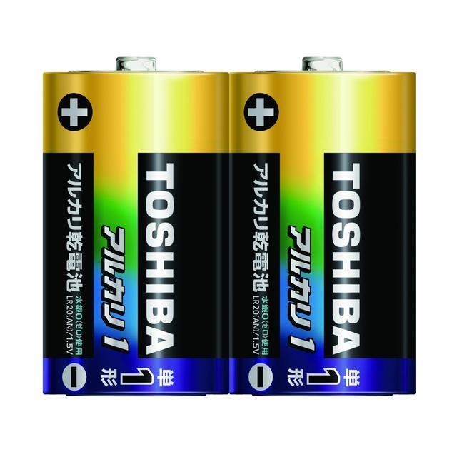 東芝 アルカリ乾電池 アルカリ1 単1形 2本パック サンドラッグe-shop - 通販 - PayPayモール