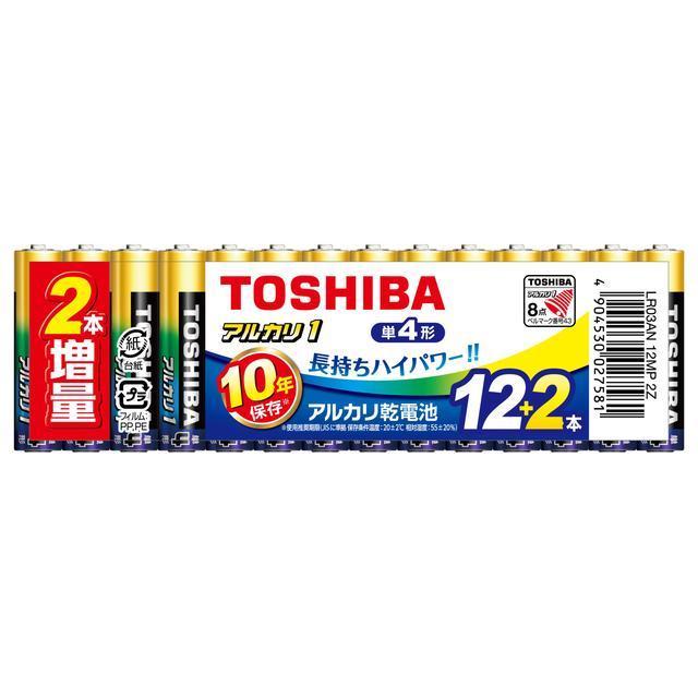 東芝乾電池Xプラン 冒険宝島 駄菓子屋物？珍品 東芝 アルカリ電池 単4×12本＋2本 : サンドラッグe-shop - 通販