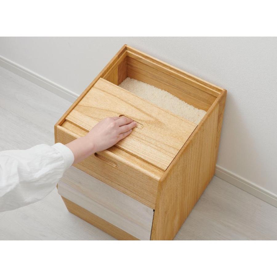 【ポイント10倍】kirisai 桐のこめ櫃 30kg OSPO-30 【直送品】 返品・キャンセル・他商品と同時購入は不可_5