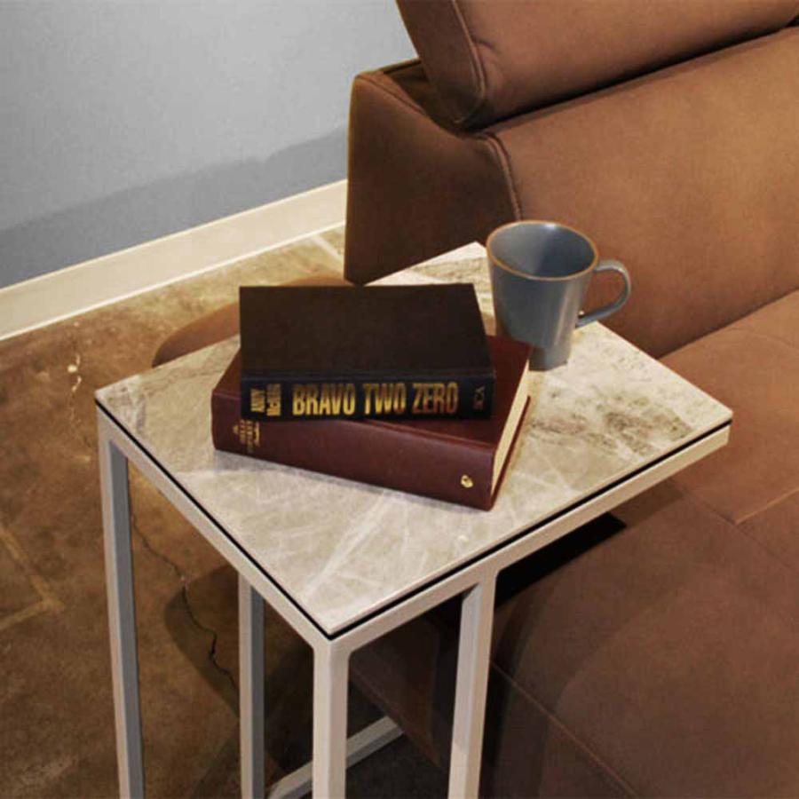 サイドテーブル Granada セラミック ストームグレイ 【直送品】 返品