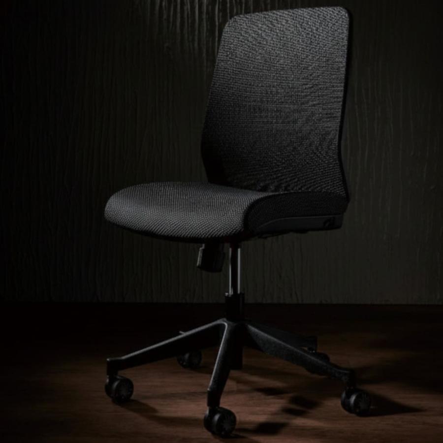 ポイント10倍】エルゴノミックチェア JG4-401BK 肘無オフィスチェア 