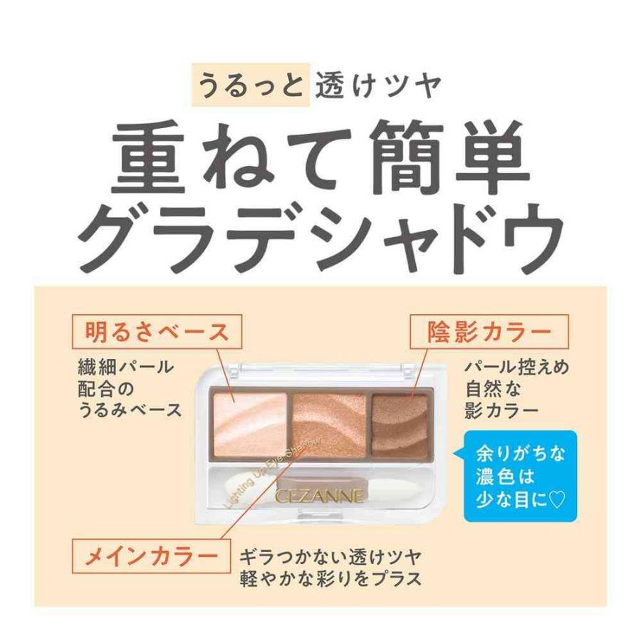 セザンヌ ライティングアップアイシャドウ 02 ペタルピンク 1.7g