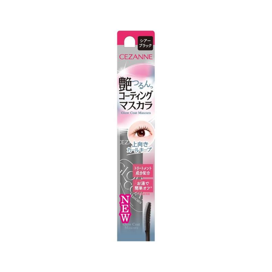 セザンヌ グロウコート マスカラ 01 シアーブラック 6.0g : サン