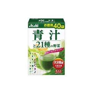 ◇アサヒグループ食品 朝しみこむ力お徳用青汁と21種の野菜3.3GX40袋