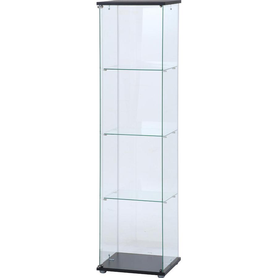 ディスプレイガラスケース ガラスコレクションケース（クリア）4段 98880 【直送品】 返品