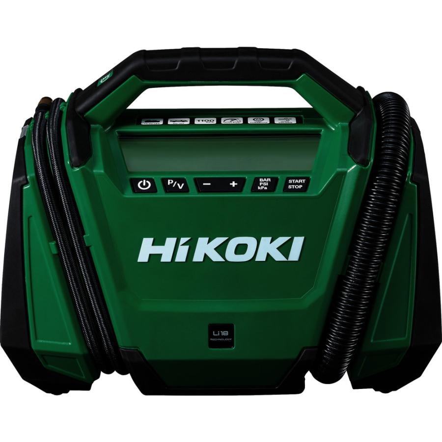 充電式空気入れ 18V 最高圧力 1100kPa UP18DA (NN) HiKOKI（ハイコーキ） 18V コードレス空気入れ UP18DA（NN)（本体のみ