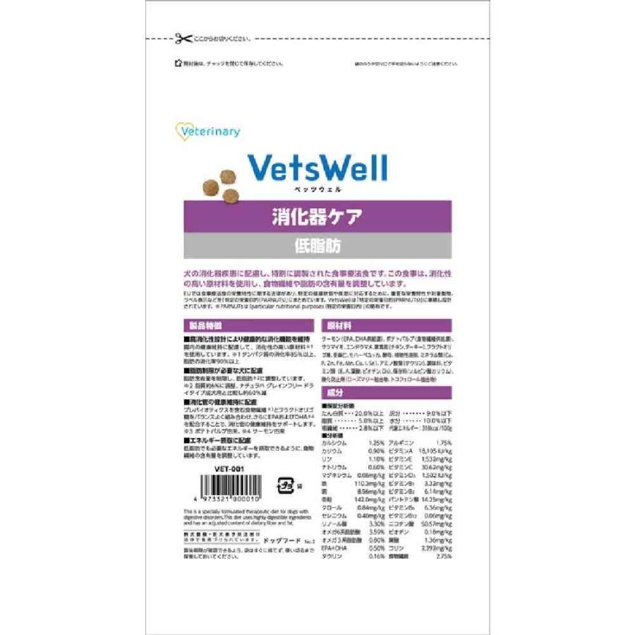 マルカン ベッツウェル 犬用療法食 消化器ケア低脂肪 1kg : サン