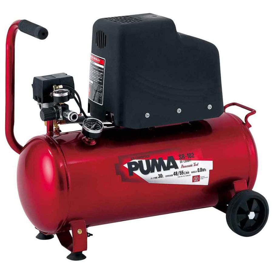 PUMA SR-102 エアコンプレッサー【リライズ野田愛宕店】【店頭取引限定】【中古】管理番号：ITGRO1L8CYXW エアコンプレッサSR-102 SR-L30MPT-01 【直送品】 返品・キャンセル