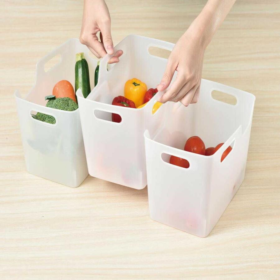ヒマラヤ化学 やわらか野菜ストッカー スモークホワイト : サン