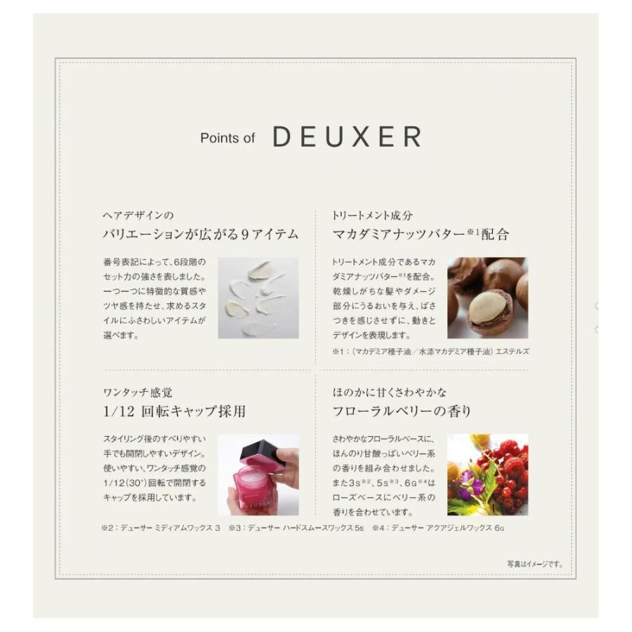 DEUXER（デューサー） 5 ハードワックス 80g : サンドラッグe
