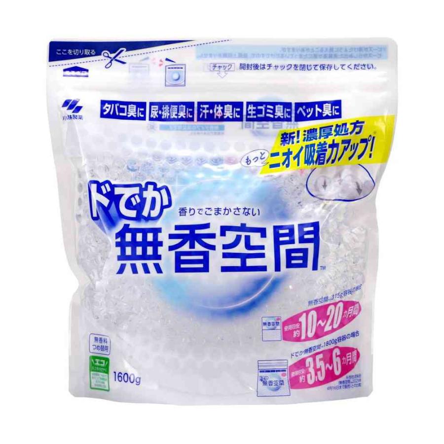 小林製薬 ドでか無香空間 替 無香料 1600g（Yahoo!・サンドラッグe-shop）
